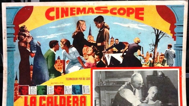 Caldera For the film "La Caldera del Diablo" with Lana Turner, Hope Lang, Lee Phillips and Lloyd Nolan. Dimension is 12 by 16...